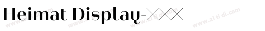 Heimat Display字体转换